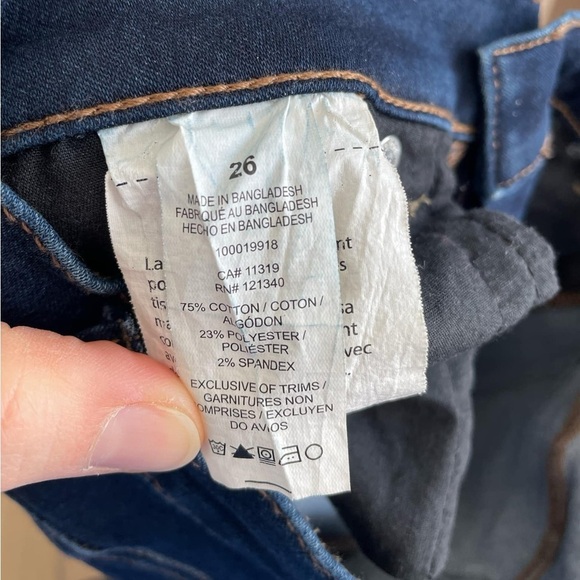 Dynamite Dark Blue Skinny Denim Jeans size 26 - Picture 4 of 4